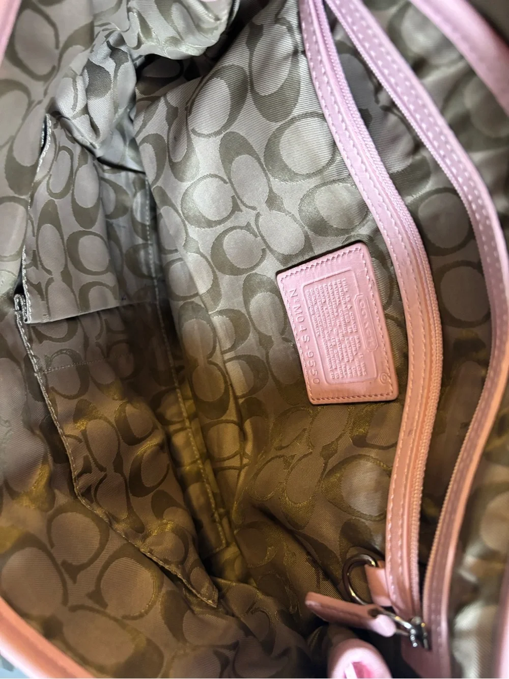 Coach Pink Leather Soho Hamptons Shoulder Bag with Buckle Detail